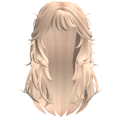 Emo Grunge Girl Messy Y2K Layered Hair Blonde Roblox