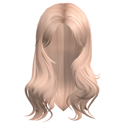 Blonde Long Wavy Middle Part Bangs Roblox