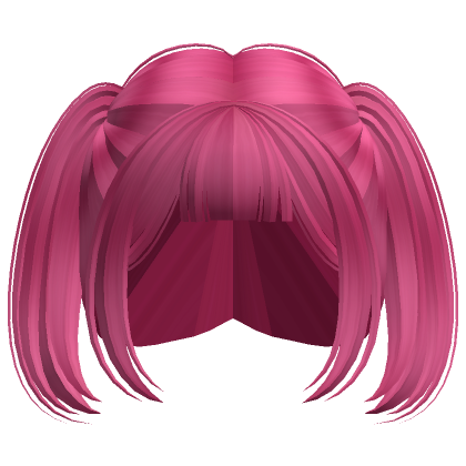 Short Anime Puffy Pigtails Hot Pink Roblox