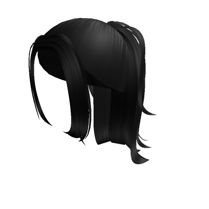 Popular Girl Black High Ponytail With Side Bangs Roblox Item Rolimon S