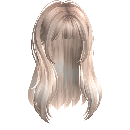 Straight Layered Hair Platinum Blonde Roblox