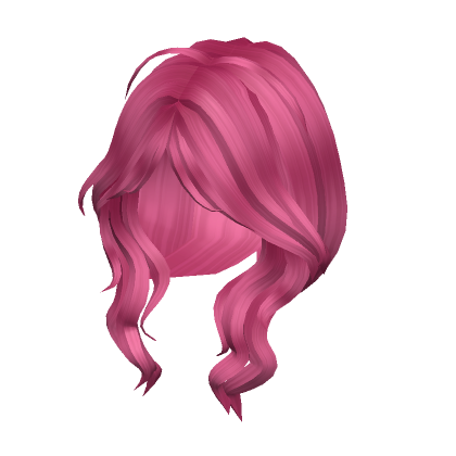 Wavy Anime Lush Layered Hair Hot Pink Roblox