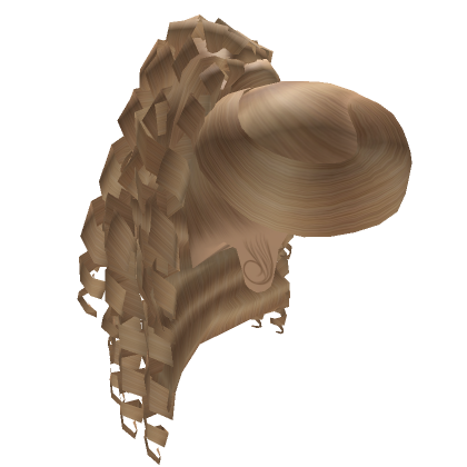 High Curly Ponytail Blonde Roblox