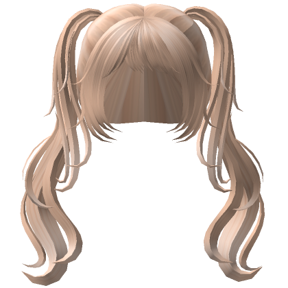 ୨୧ thin wavy anime ponytails blonde Roblox