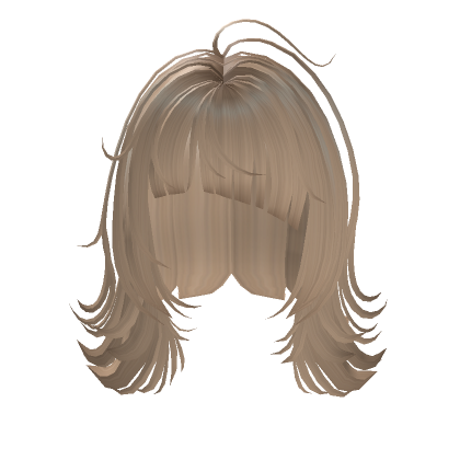 Blonde Emo WolfCut And Messy Short Hair Roblox