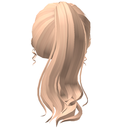 Elegant Blonde Wavy Ponytail V Roblox