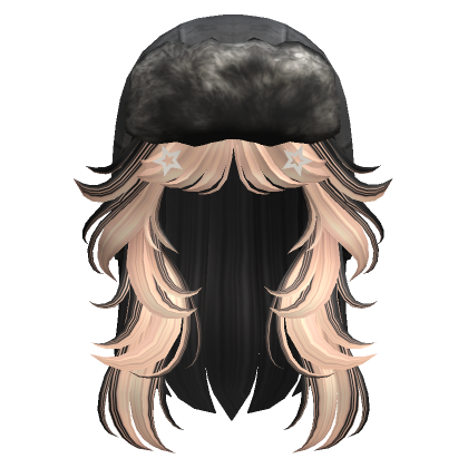 Two Tone Wolfcut W Ushanka In Blonde Roblox