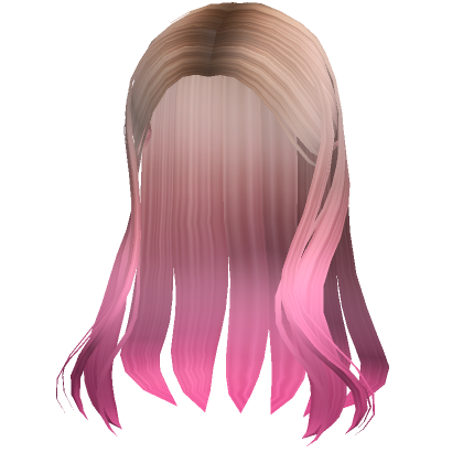 Wavy Hime Cut In Blonde And Pink Ombre Roblox