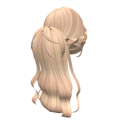 Tremendous Anime Ponytail W Braids Blonde Roblox Item Rolimon S
