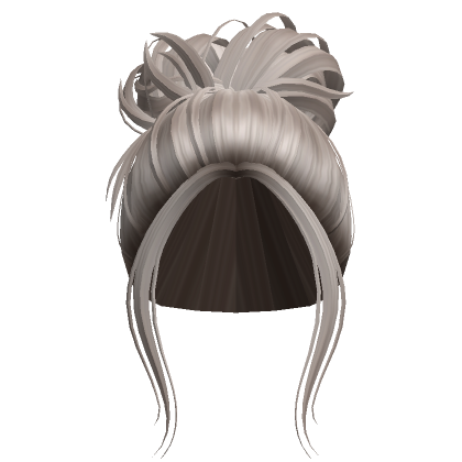 Messy Loose Lazy Bun Updo Ash Blonde Roblox