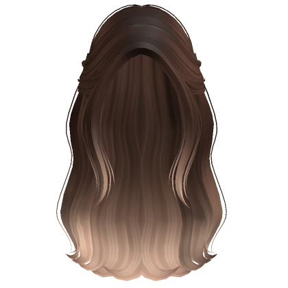 Long Half Up Half Down Hair Brown Blonde Roblox