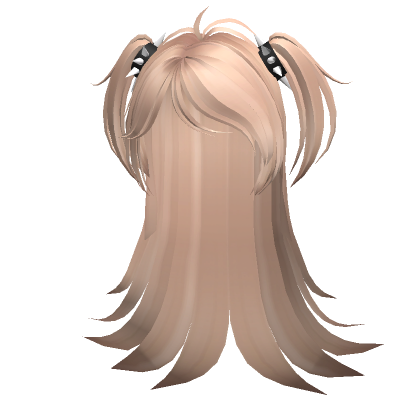 Blonde Emo Scene Long Sidepart W Spiky Bracelets Roblox