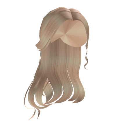 Blonde Elegant Half Up Hair W Bun Roblox