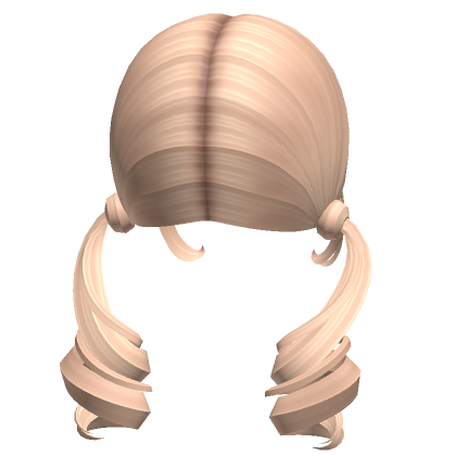 Low Curly Back Fairy Pigtails In Blonde Roblox