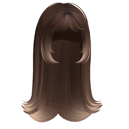 Long Sleek Vamp Hair W Bangs Brown Blonde Roblox