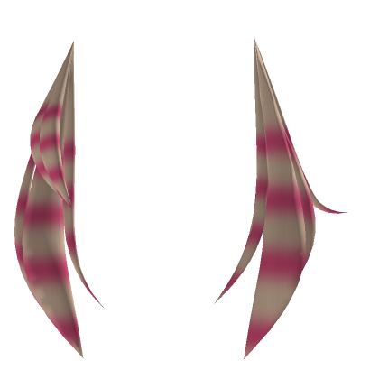 Asymmetrical Blonde Pink Raccoon Tails Roblox