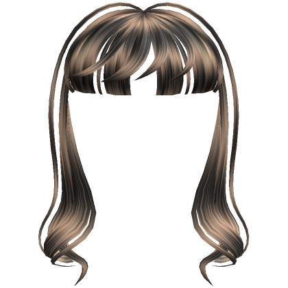Cascade Swirly Blunt Bangs In Black N Blonde Roblox