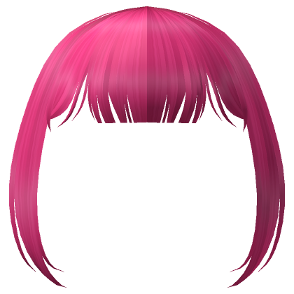 Basic Blunt Bangs In Hot Pink Roblox