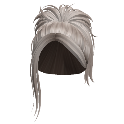 Preppy Loose Messy Sleepy Bun Ash Blonde Roblox