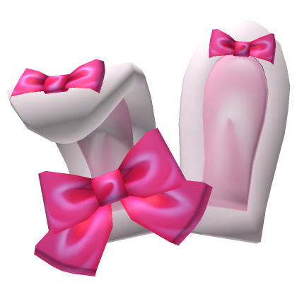 Bunny Ears W Bows Hot Pink Roblox Item Rolimon S