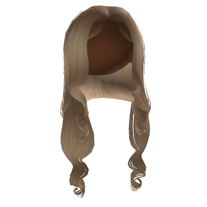 Middle Part W Curled Ends Blonde Roblox