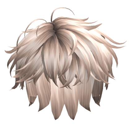 Messy Anime Hair In Platinum Blonde Roblox