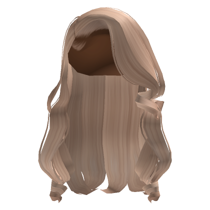 Curled Side Part In Blonde Roblox