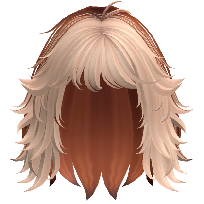 Short Messy Shaggy Wolfcut Ginger Blonde S Code Price RblxTrade