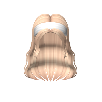 Long Wavy Headband Hair In Blonde Roblox