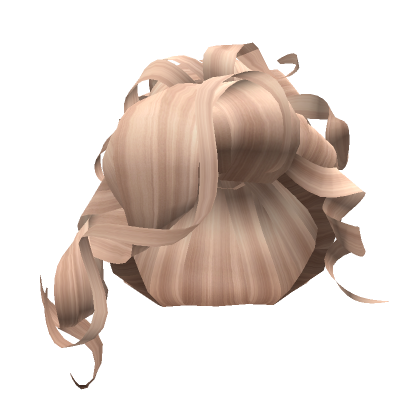 Curly Bangs Updo Blonde Roblox