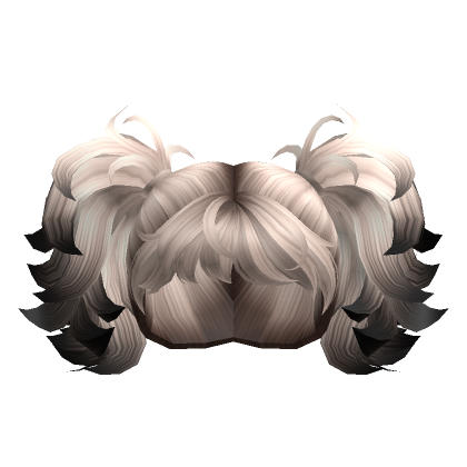 Short Punk Pigtails In Platinum Blonde Black Roblox