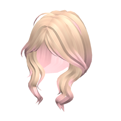 Wavy Anime Lush Layered Hair Blonde To Pink Roblox
