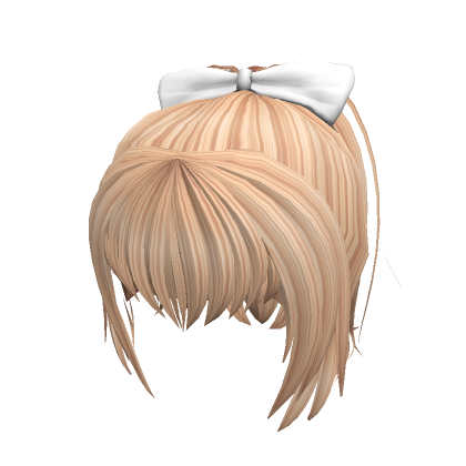 Wonderful Bow Ponytail Blonde Roblox
