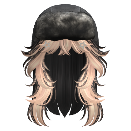 Two Tone Wolfcut W Ushanka In Blonde Roblox