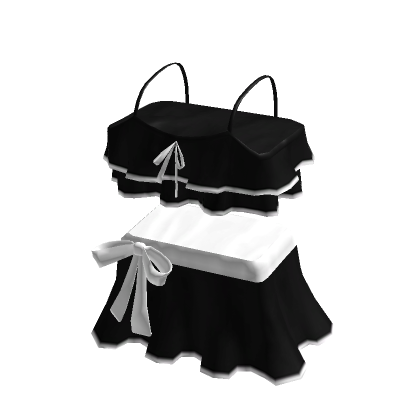 3 0 Ruffle Bikini Black Roblox