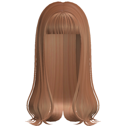 Long Sleek Model Hair W Bangs Dirty Blonde Roblox