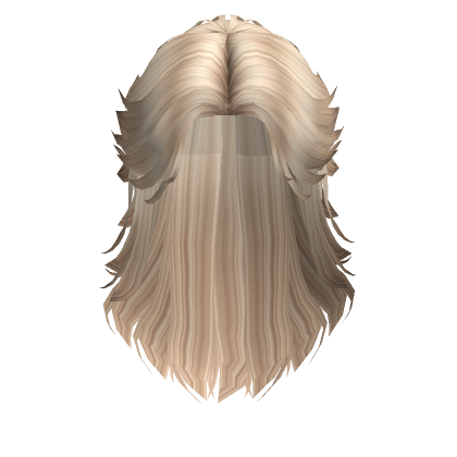 Long Messy Mullet In Blonde Roblox