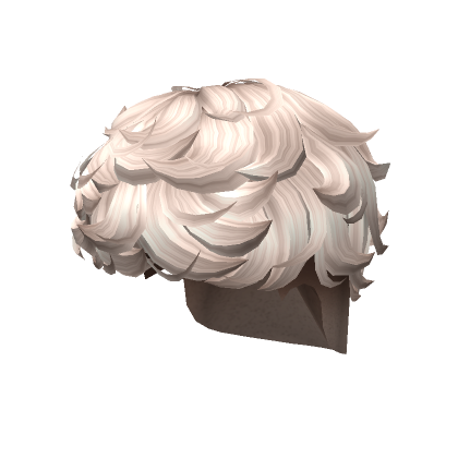 Short Curly Undercut In Platinum Blonde Roblox
