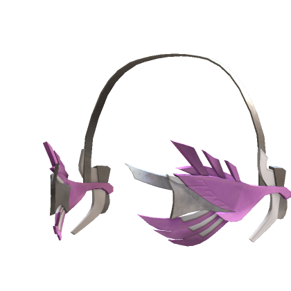 HOT MESS CYBER ANGEL Y K Mecha Headset Pink Roblox