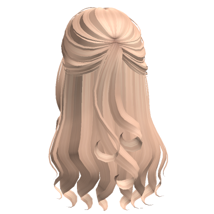Curly Soft Half Up Half Down Hair Blonde Roblox