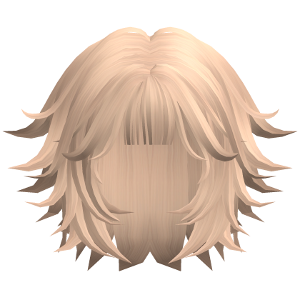 Short Anime Wolf Cut Hair Blonde Roblox