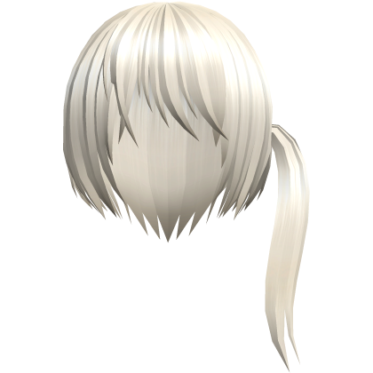ᆺ ᗜ blonde emo scene choppy side pony razor cut Roblox