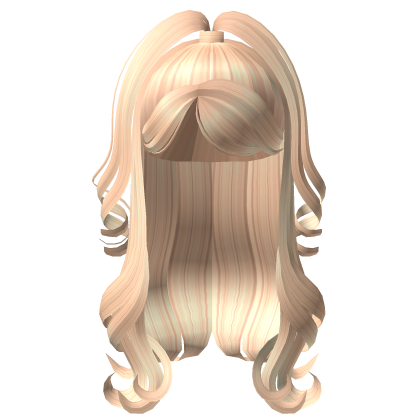 Blonde Swirly Half Up Diva Hair Roblox