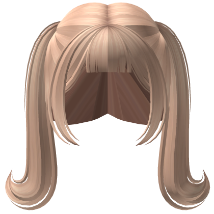 Cutesy Kawaii Playful Pigtails W Bangs Blonde Roblox