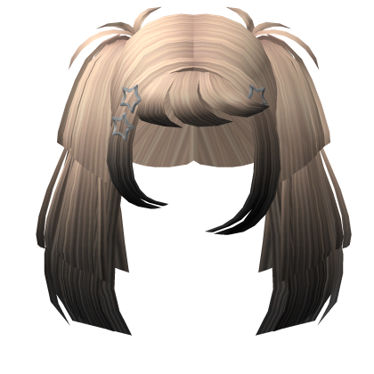 Gritty Chopped Longstruck Pigtails Black Blonde Roblox
