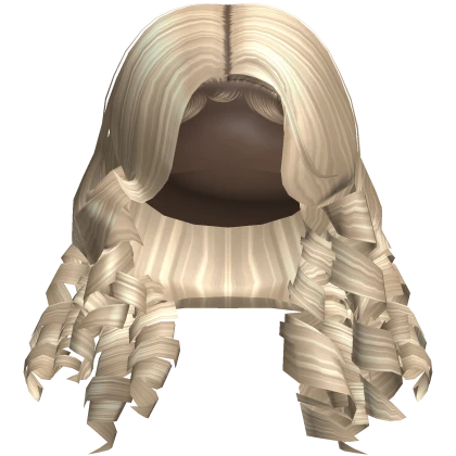 Long Curly Middle Part Blonde Roblox