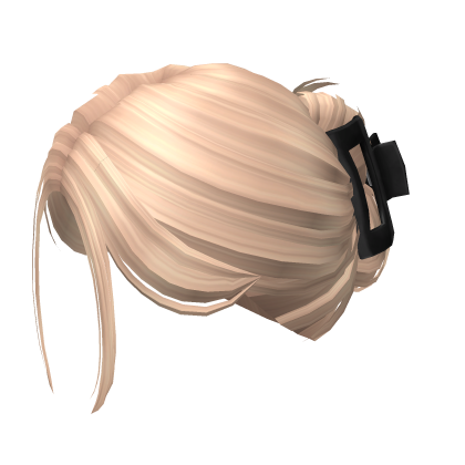 Soft Clipped Up Bun W Clawclip Blonde Roblox