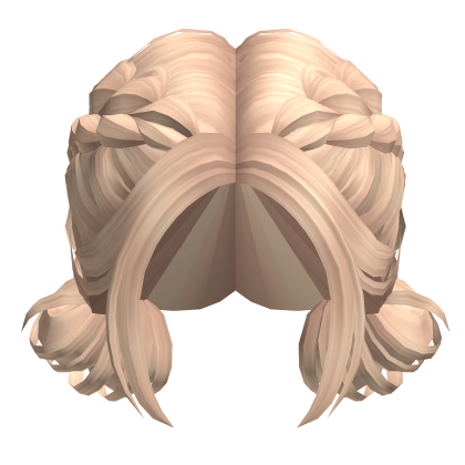 Soft Dutch Braid Bun Blonde Roblox