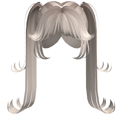 Platinum Blonde Wispy Layered Fairy Pigtails Hime Roblox