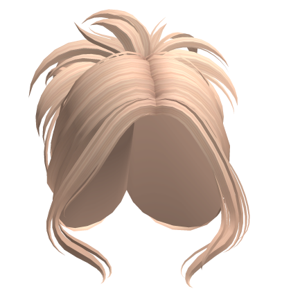 Working Overtime Messy Updo Bun Blonde Roblox
